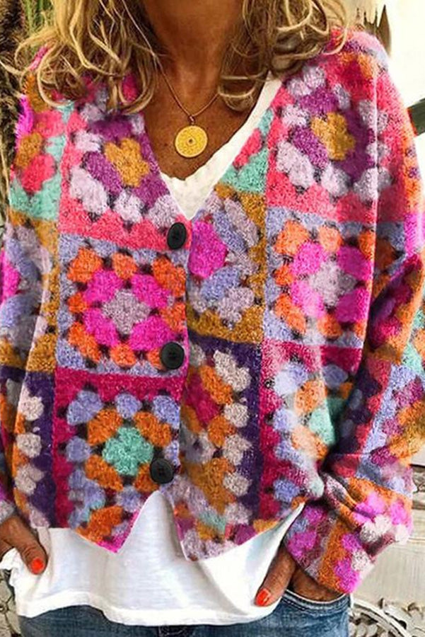 Mirla | Tryckt Boho-väst i vintage-stil-Eva Jonsson
