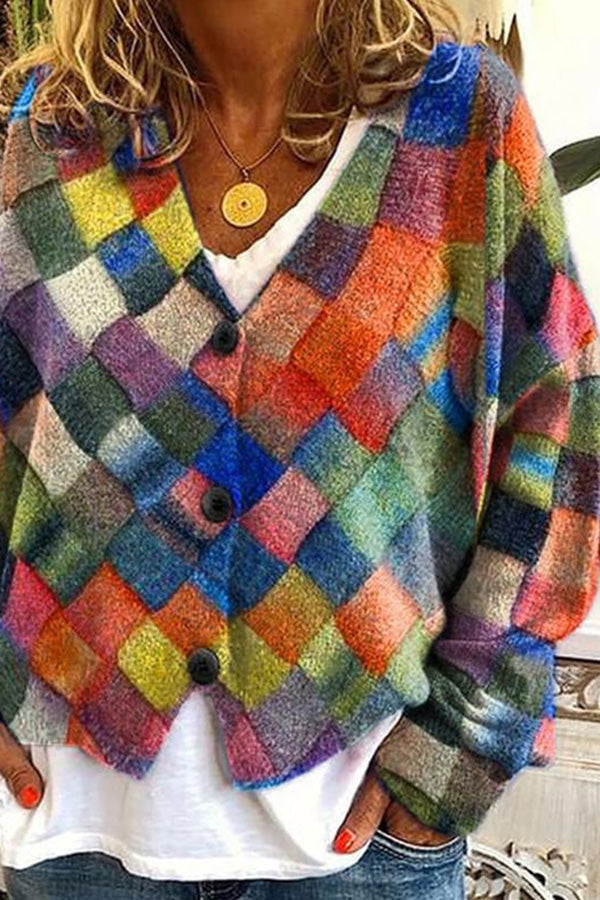 Mirla | Tryckt Boho-väst i vintage-stil-Eva Jonsson