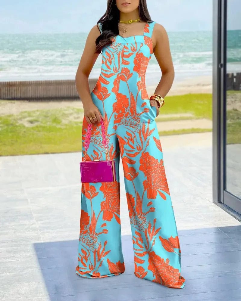 Mirla | Tryckt Moderiktig Jumpsuit-Eva Jonsson