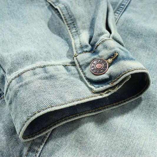 Mirla | Tvättad denimjacka med huva-Eva Jonsson