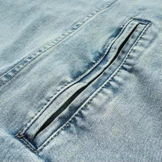 Mirla | Tvättad denimjacka med huva-Eva Jonsson