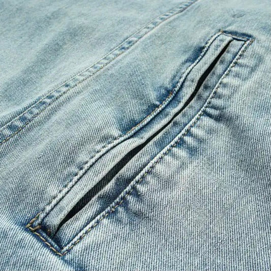 Mirla | Tvättad denimjacka med huva-Eva Jonsson
