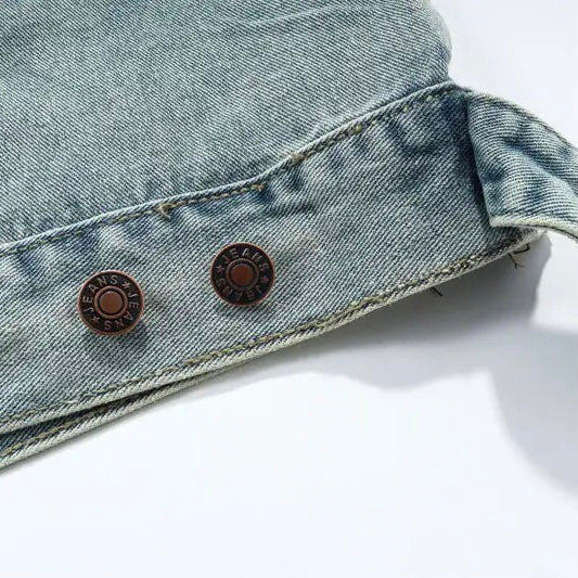 Mirla | Tvättad denimjacka med huva-Eva Jonsson