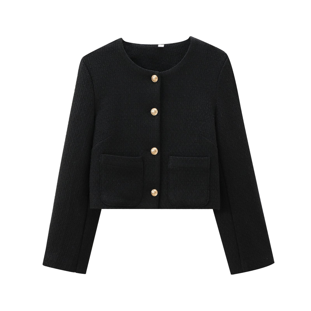 Mirla | Tweed Blazer I Svart-Eva Jonsson