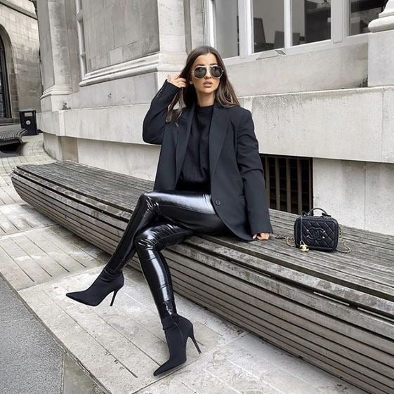 Mirla | Tyllslipad läderbyxa med modern flair-Eva Jonsson