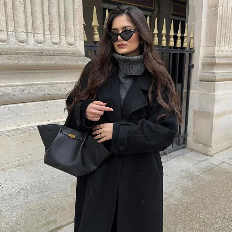 Mirla | Ullig Medellång/Kort Trenchcoat-Eva Jonsson