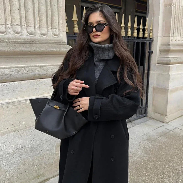 Mirla | Ullig Medellång/Kort Trenchcoat-Eva Jonsson