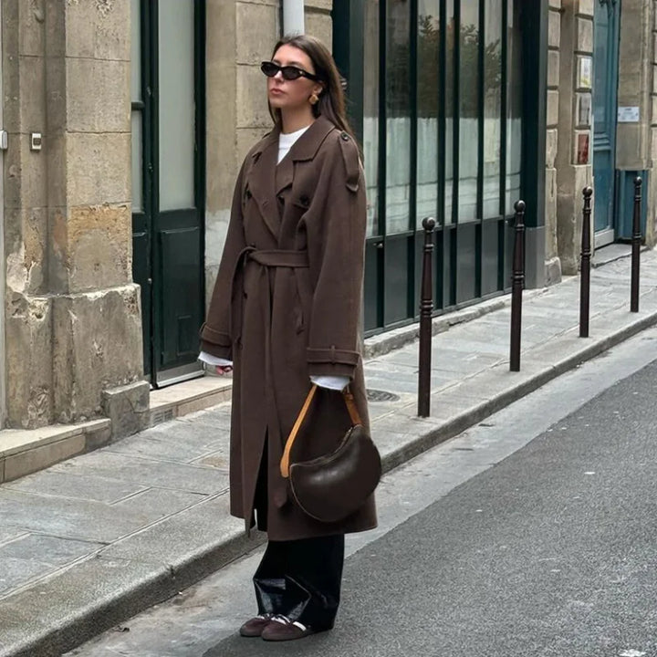 Mirla | Ullig Medellång/Kort Trenchcoat-Eva Jonsson