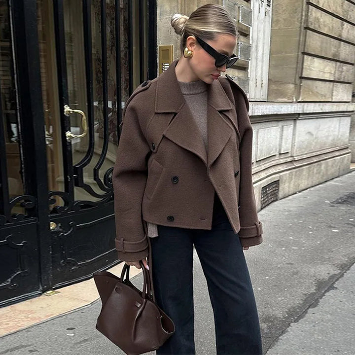 Mirla | Ullig Medellång/Kort Trenchcoat-Eva Jonsson