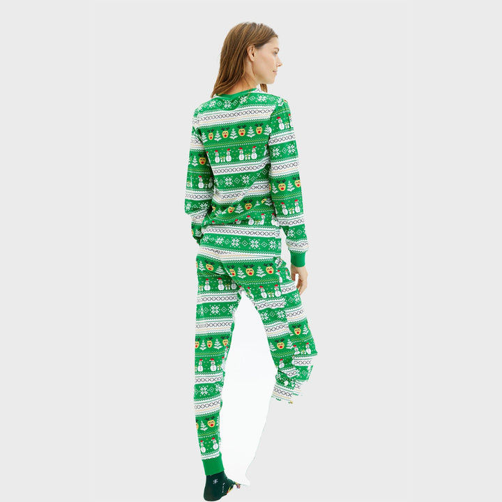 Mirla | Ultimata julpyjamas gröna damer-Eva Jonsson