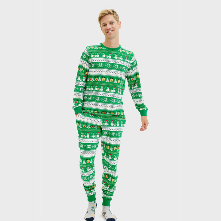 Mirla | Ultimata julpyjamas gröna herrar-Eva Jonsson