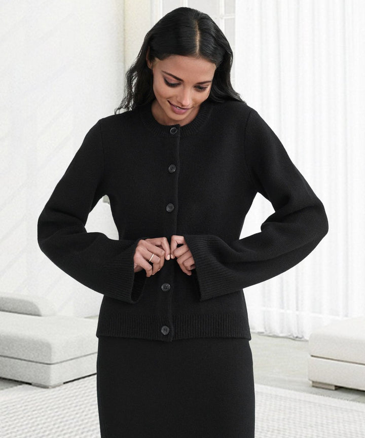 Mirla | Ultra Mjuk Knäpp Cardigan för Kvinnor-Eva Jonsson