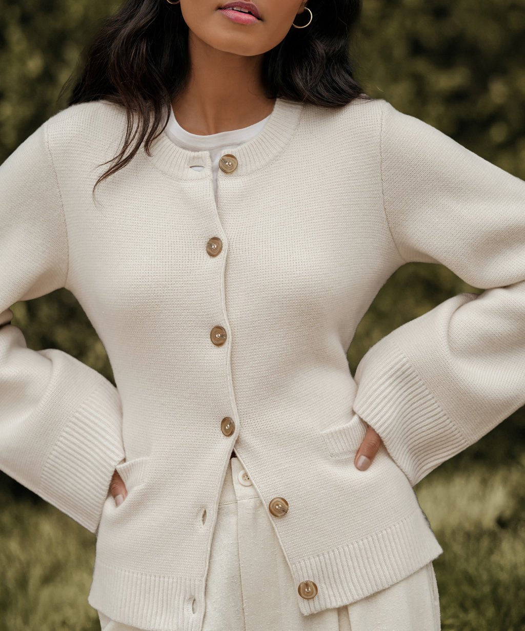 Mirla | Ultra Mjuk Knäpp Cardigan för Kvinnor-Eva Jonsson