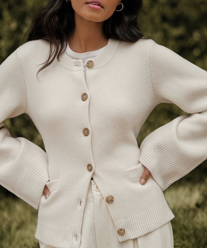 Mirla | Ultra Mjuk Knäpp Cardigan för Kvinnor-Eva Jonsson