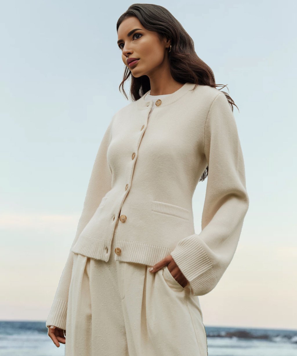 Mirla | Ultra Mjuk Knäpp Cardigan för Kvinnor-Eva Jonsson