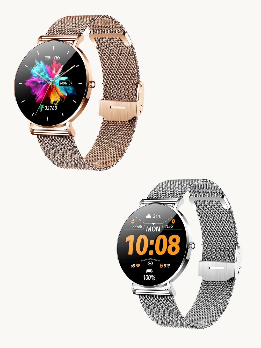 Mirla | Ultra Tunn Elegant Dam Smartwatch-Eva Jonsson