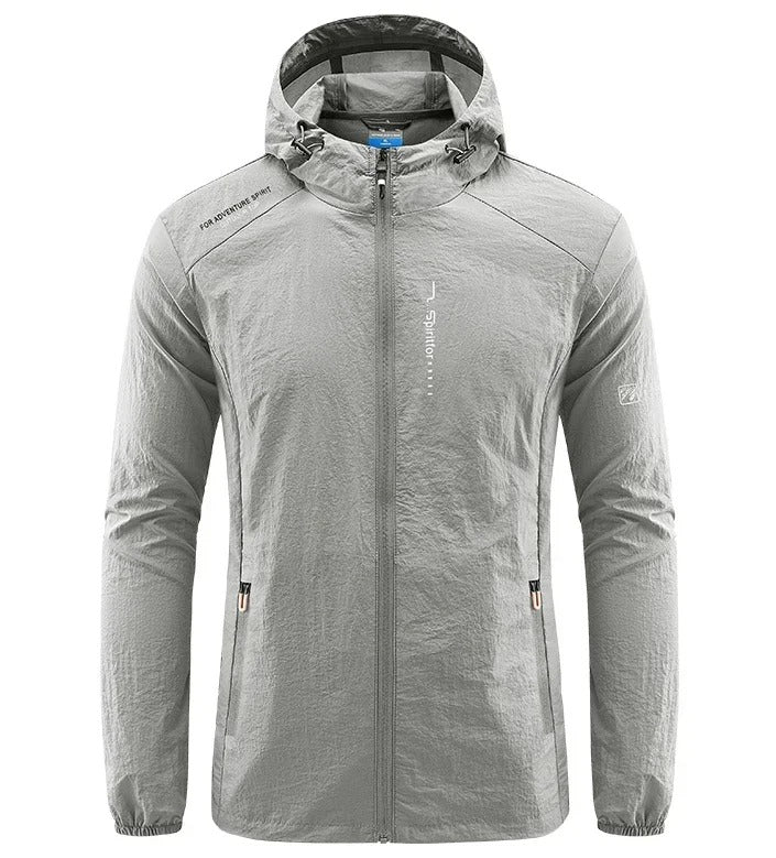Mirla | Ultralätt vind- och solskyddande hoodie sommarjacka herr-Eva Jonsson