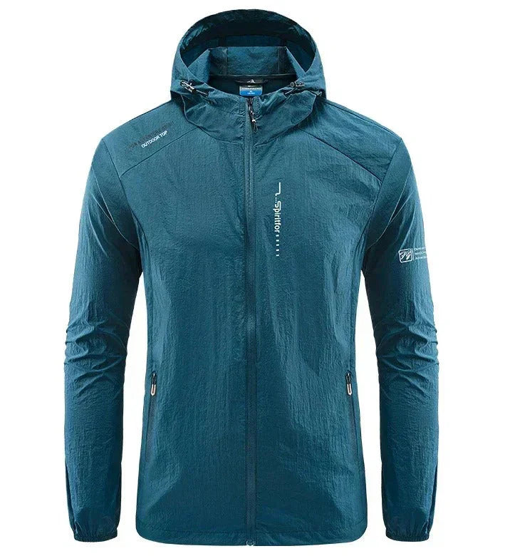 Mirla | Ultralätt vind- och solskyddande hoodie sommarjacka herr-Eva Jonsson