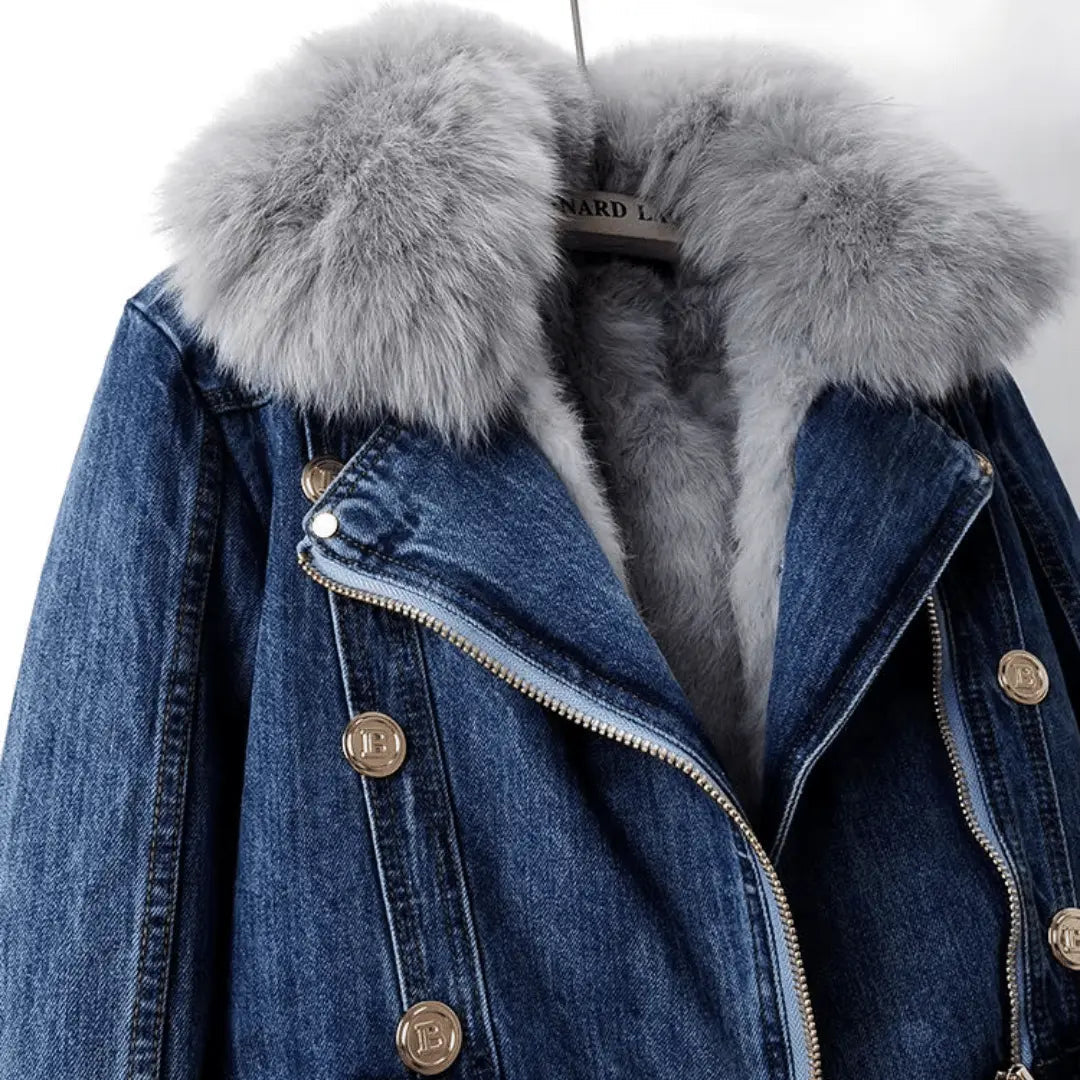 Mirla | Urban Elegans Denim & Pälsjacka-Eva Jonsson