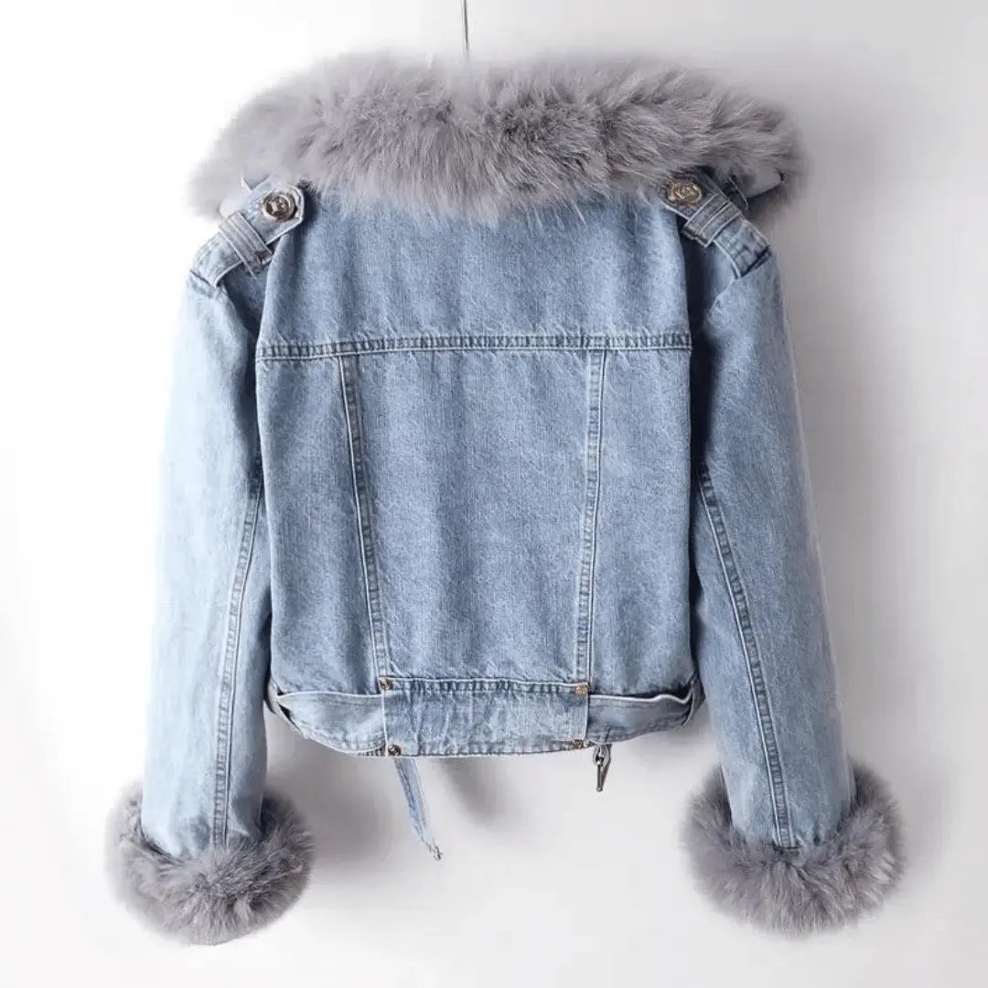 Mirla | Urban Elegans Denim & Pälsjacka-Eva Jonsson