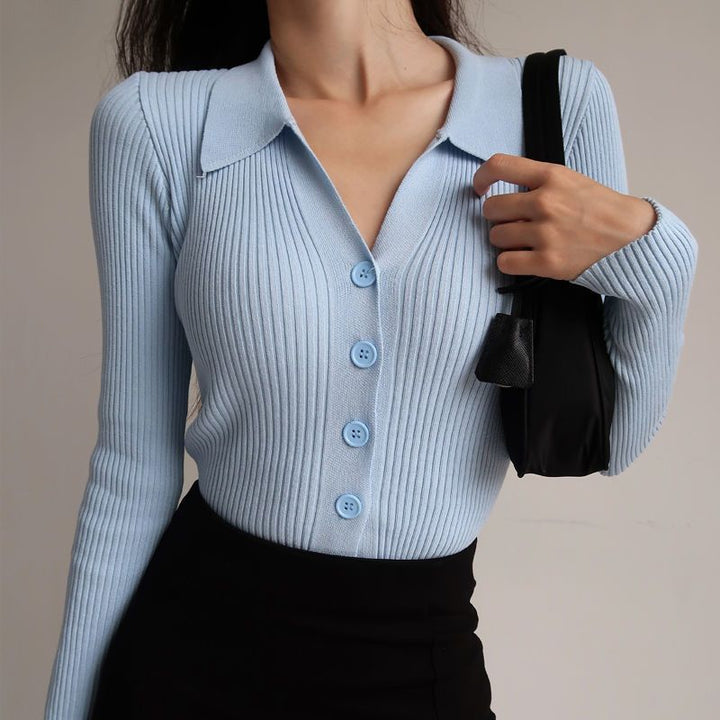 Mirla | Urringad Dam Slim-Fit Topp-Eva Jonsson
