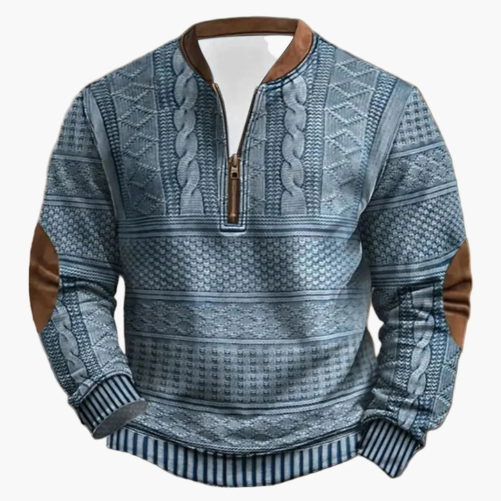 Mirla | Utomhus Casual Pullover med Ståkrage och Blixtlås - Modernt Fritidssvett för Vardag och Fritid-Eva Jonsson