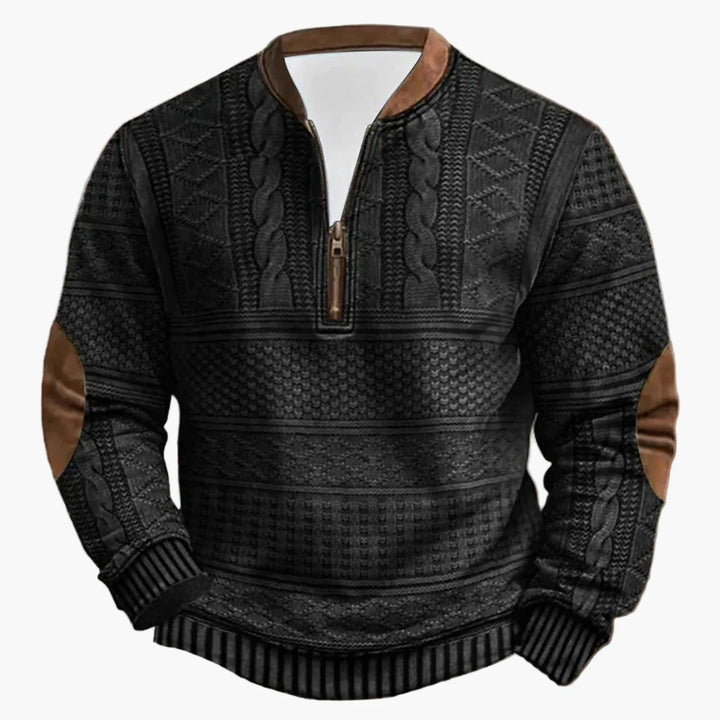 Mirla | Utomhus Casual Pullover med Ståkrage och Blixtlås - Modernt Fritidssvett för Vardag och Fritid-Eva Jonsson