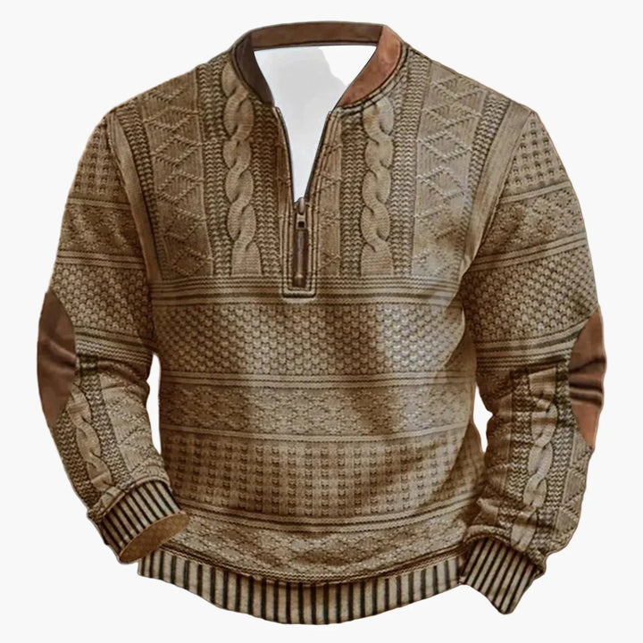 Mirla | Utomhus Casual Pullover med Ståkrage och Blixtlås - Modernt Fritidssvett för Vardag och Fritid-Eva Jonsson