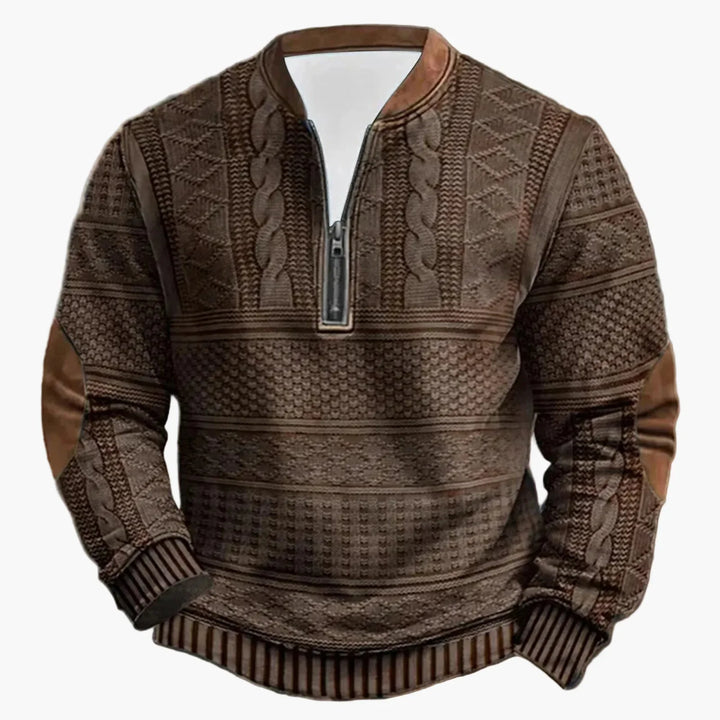 Mirla | Utomhus Casual Pullover med Ståkrage och Blixtlås - Modernt Fritidssvett för Vardag och Fritid-Eva Jonsson