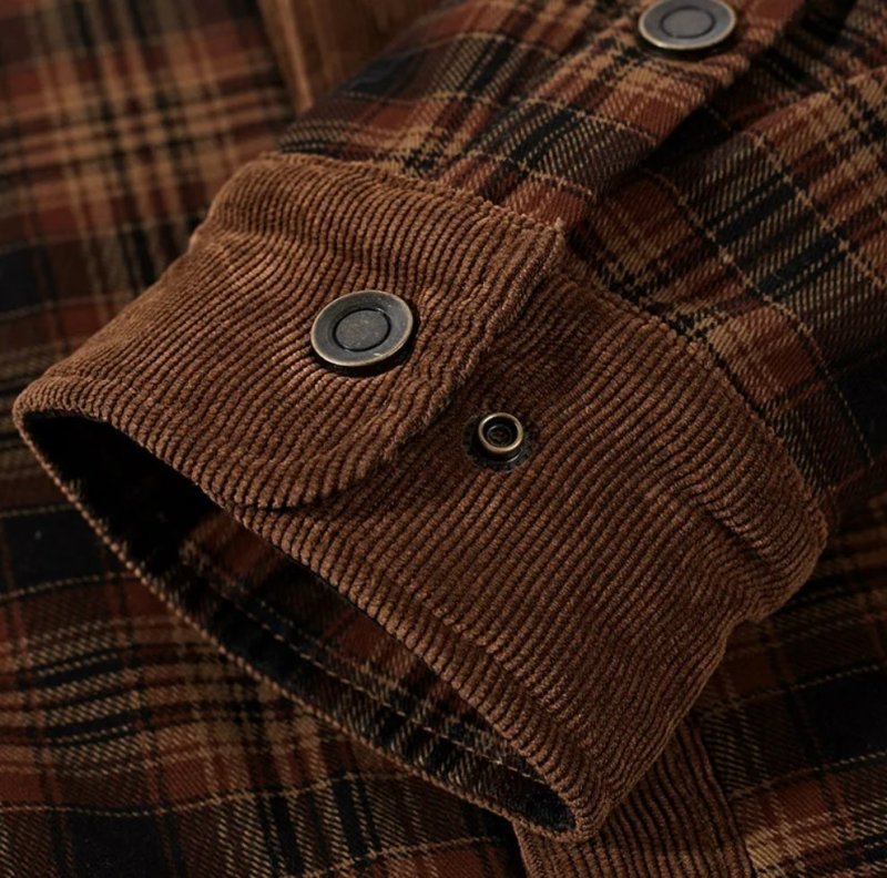 Mirla | Utomhus Flanelljacka I Skogsarbetarstil med Fleece - Fritids- och Arbetsjacka-Eva Jonsson