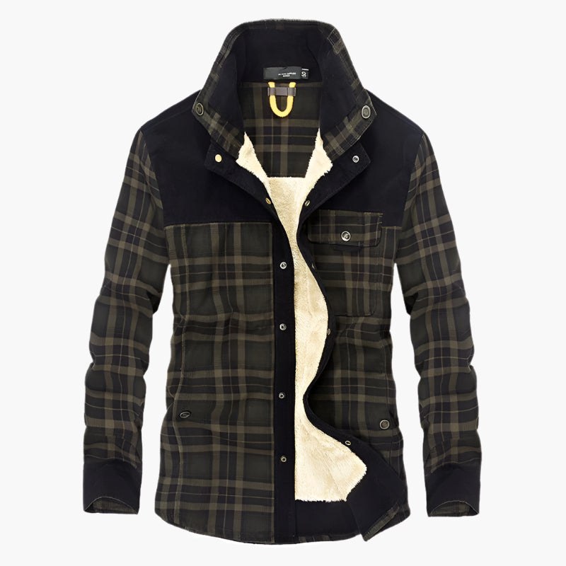 Mirla | Utomhus Flanelljacka I Skogsarbetarstil med Fleece - Fritids- och Arbetsjacka-Eva Jonsson