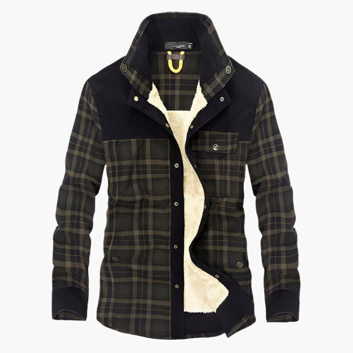 Mirla | Utomhus Flanelljacka I Skogsarbetarstil med Fleece - Fritids- och Arbetsjacka-Eva Jonsson
