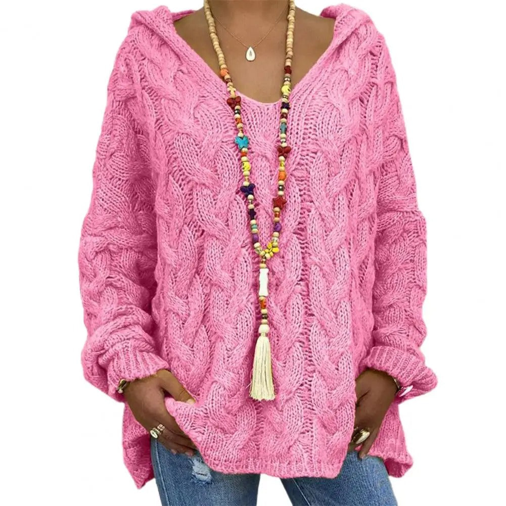 Mirla | V-Ringad Hoodie-Eva Jonsson