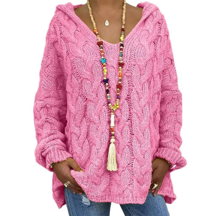 Mirla | V-Ringad Hoodie-Eva Jonsson