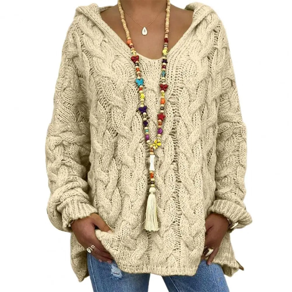 Mirla | V-Ringad Hoodie-Eva Jonsson