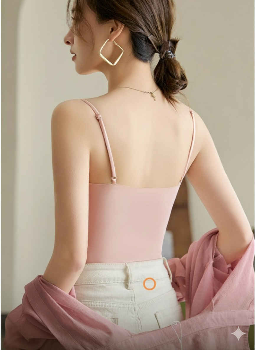 Mirla | V-hals Spaghetti Top-Eva Jonsson