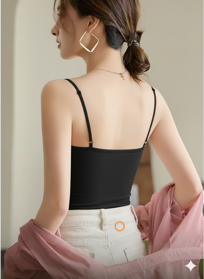 Mirla | V-hals Spaghetti Top-Eva Jonsson