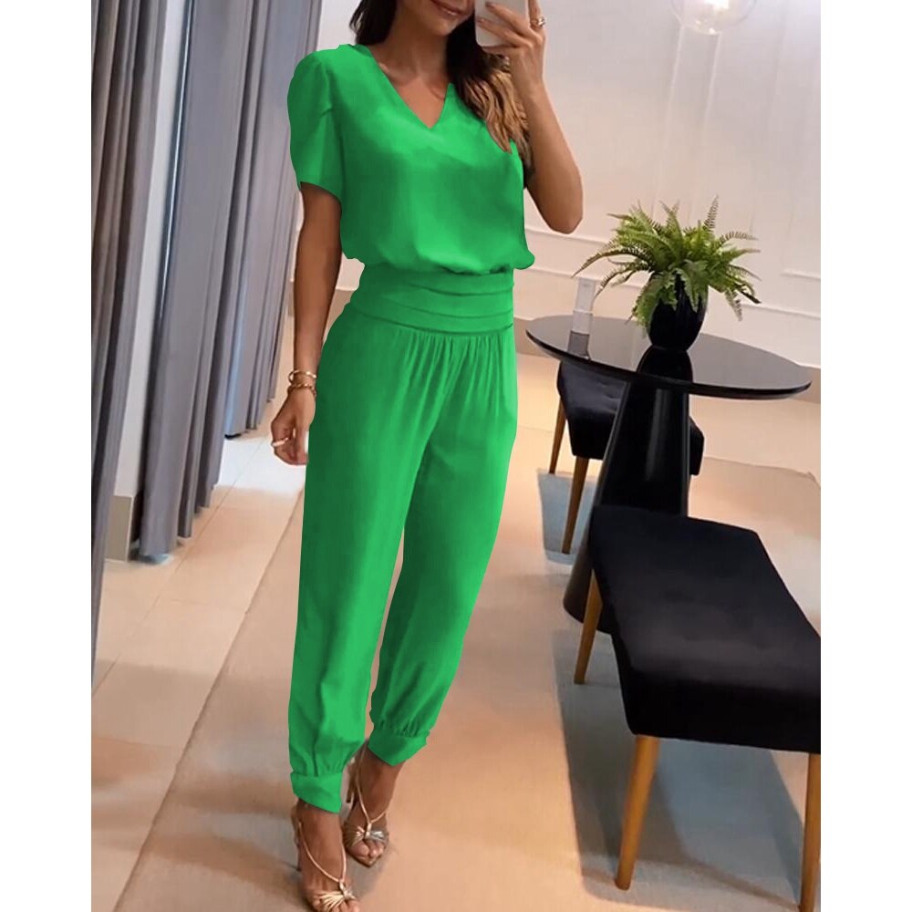 Mirla | V-ringad Jumpsuit för damer-Eva Jonsson