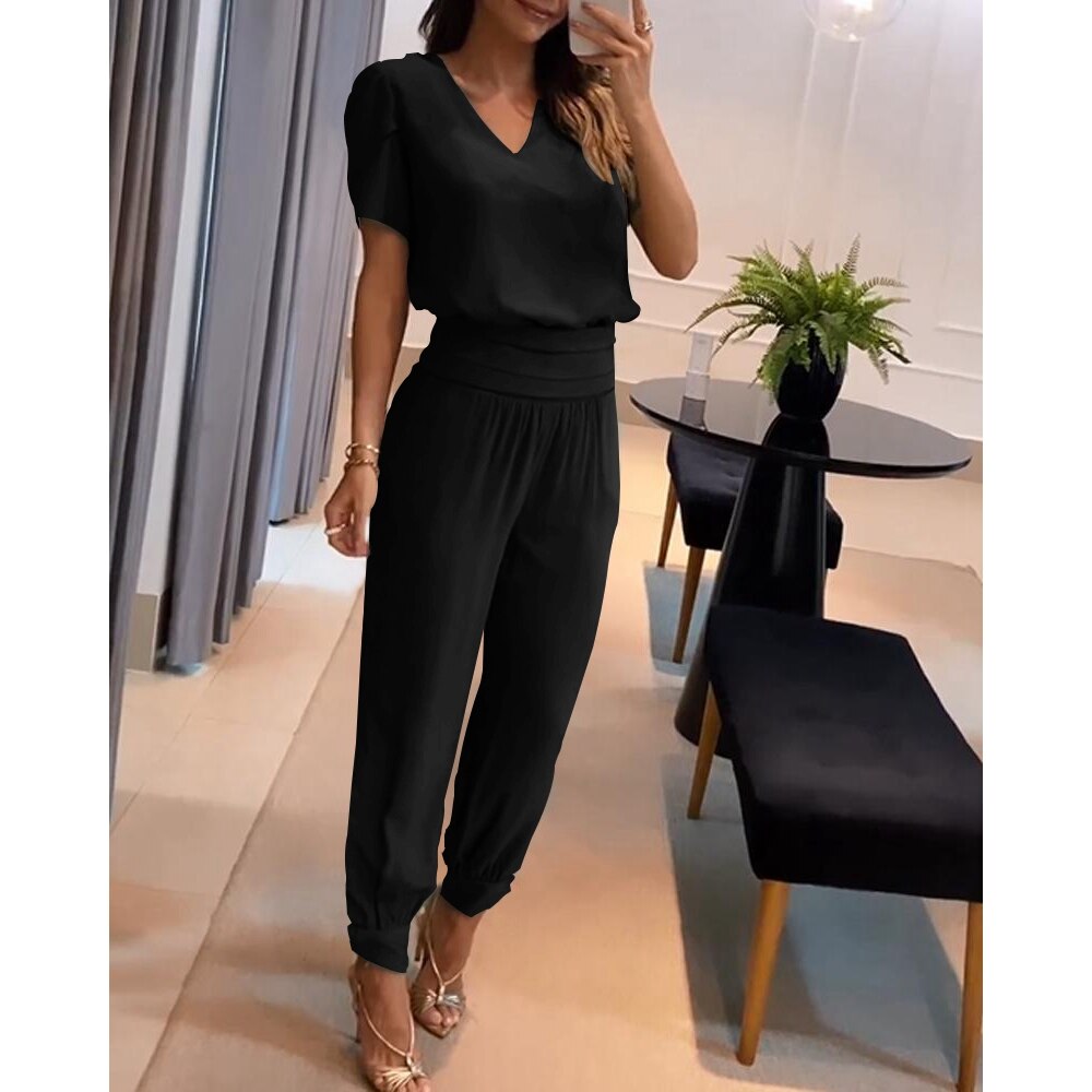 Mirla | V-ringad Jumpsuit för damer-Eva Jonsson