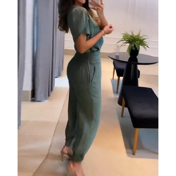 Mirla | V-ringad Jumpsuit för damer-Eva Jonsson