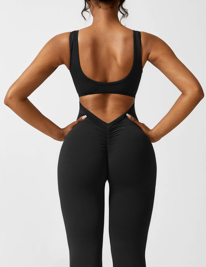 Mirla | V-rygg Utsvängd Jumpsuit-Eva Jonsson