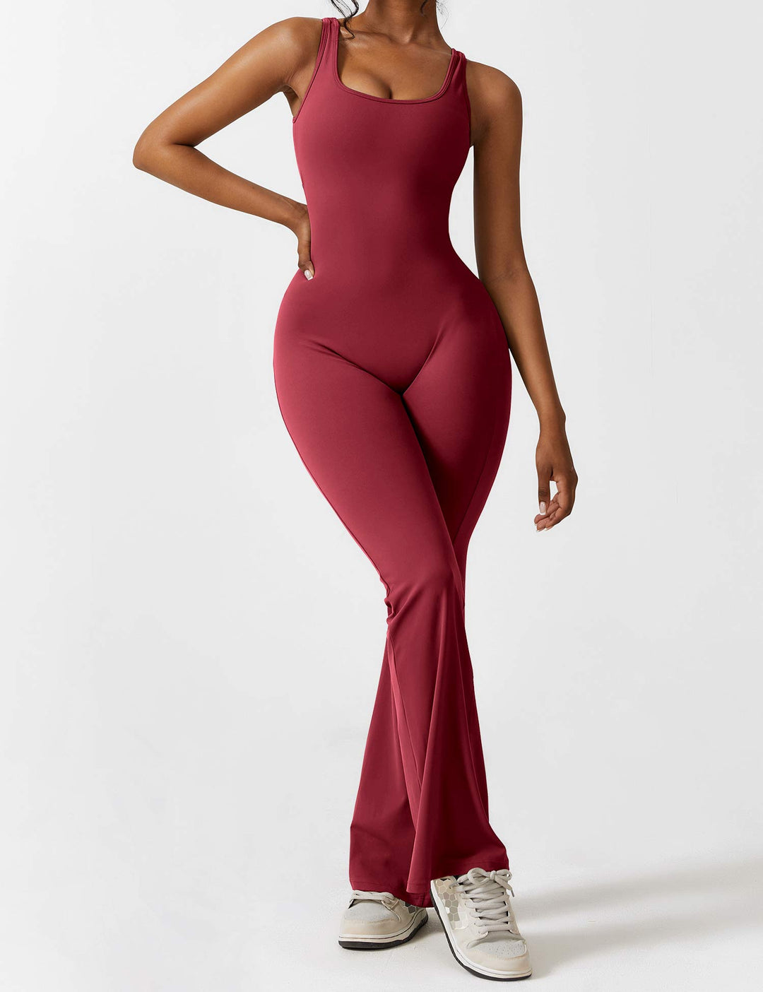 Mirla | V-rygg Utsvängd Jumpsuit-Eva Jonsson