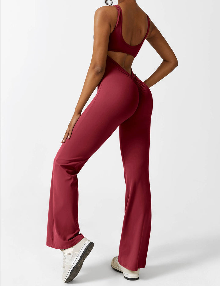 Mirla | V-rygg Utsvängd Jumpsuit-Eva Jonsson