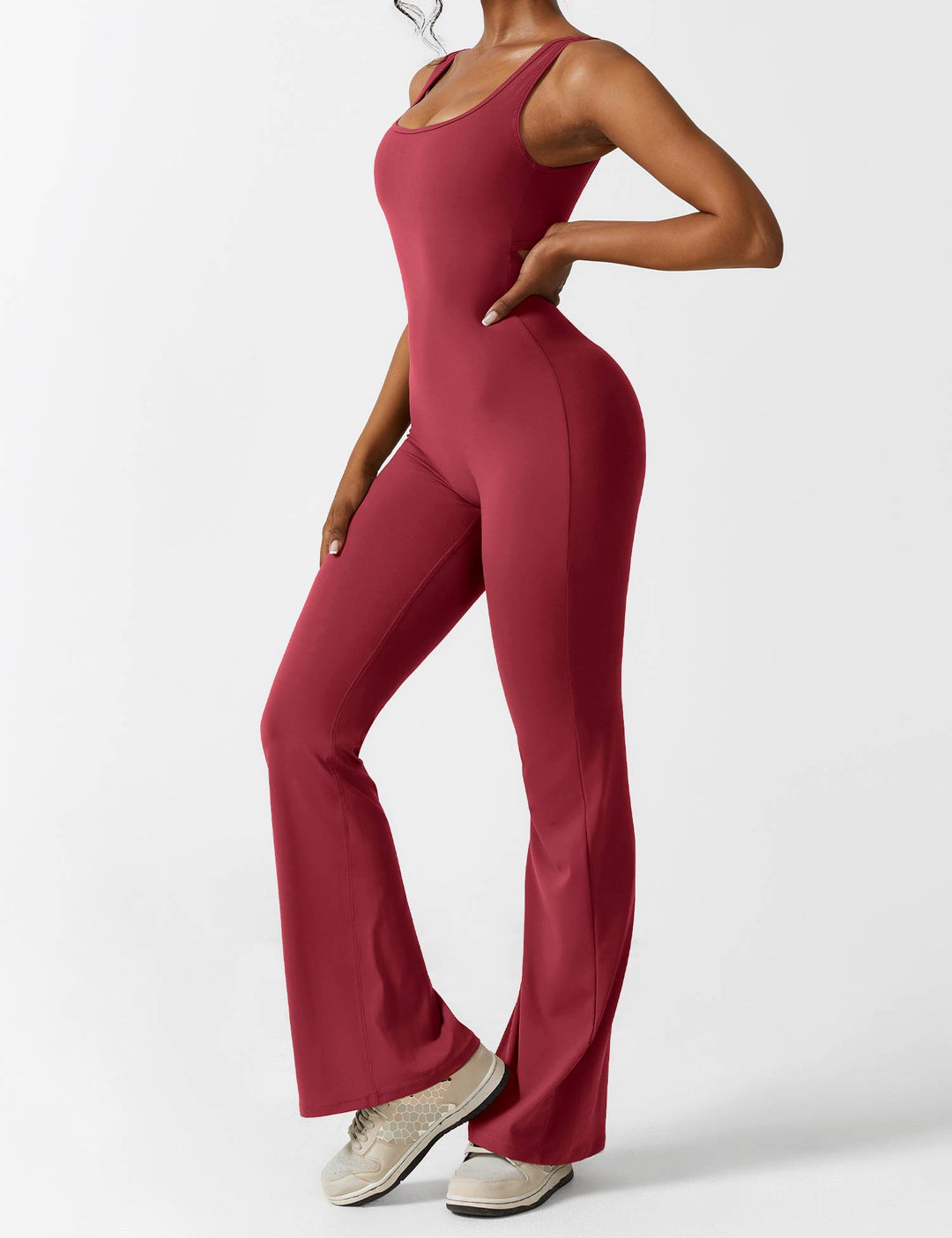 Mirla | V-rygg Utsvängd Jumpsuit-Eva Jonsson