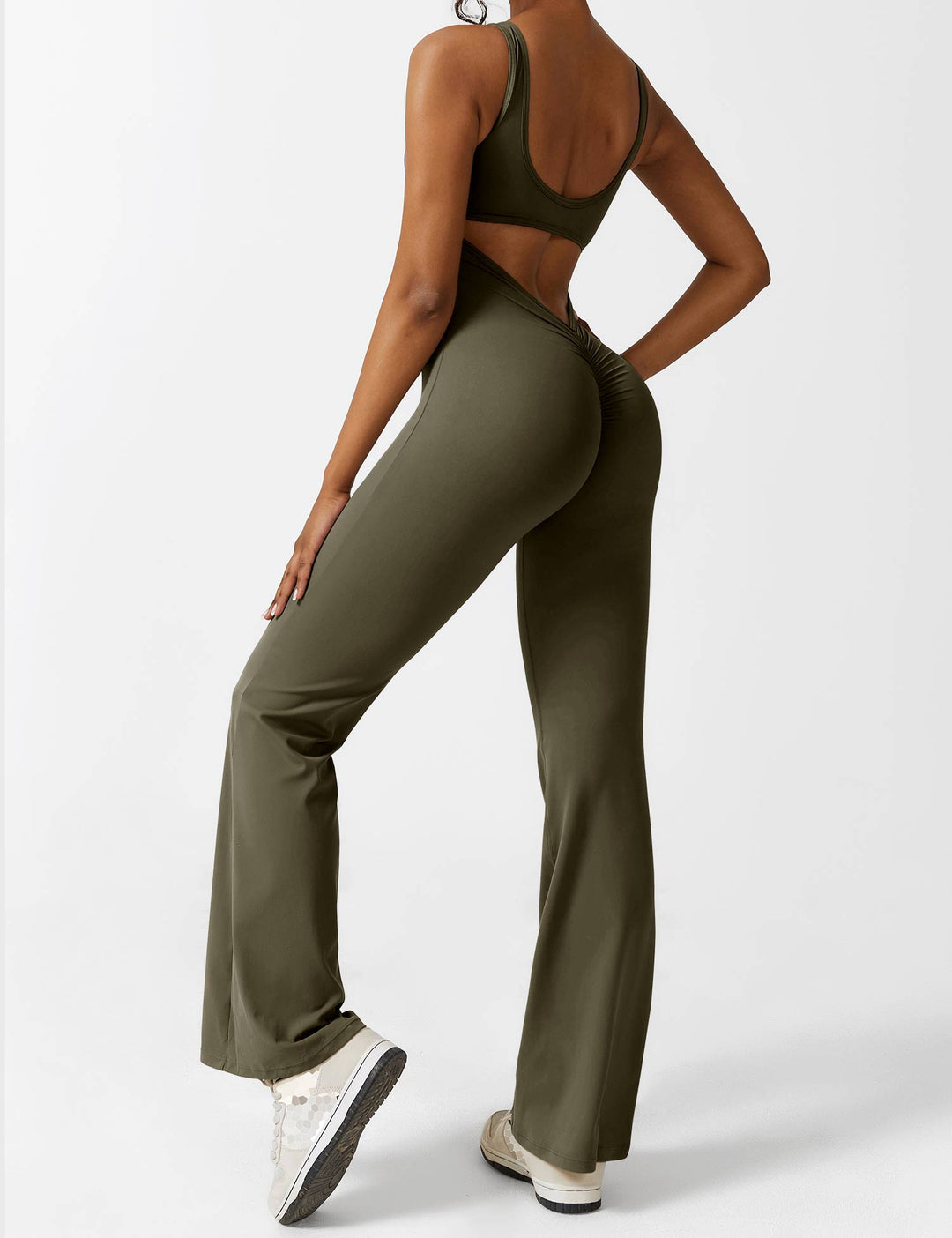 Mirla | V-rygg Utsvängd Jumpsuit-Eva Jonsson