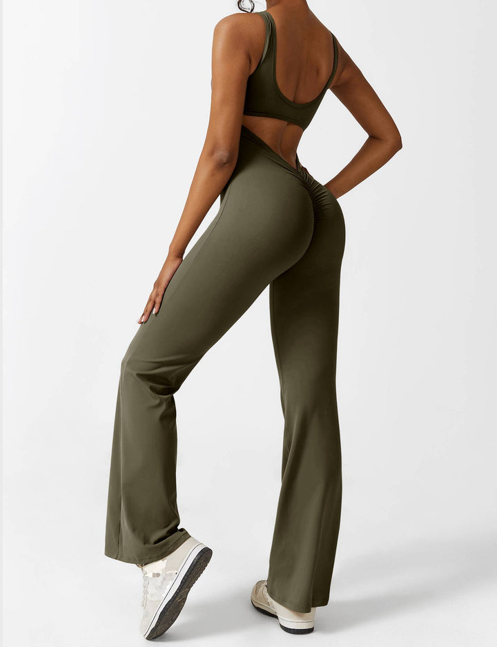 Mirla | V-rygg Utsvängd Jumpsuit-Eva Jonsson