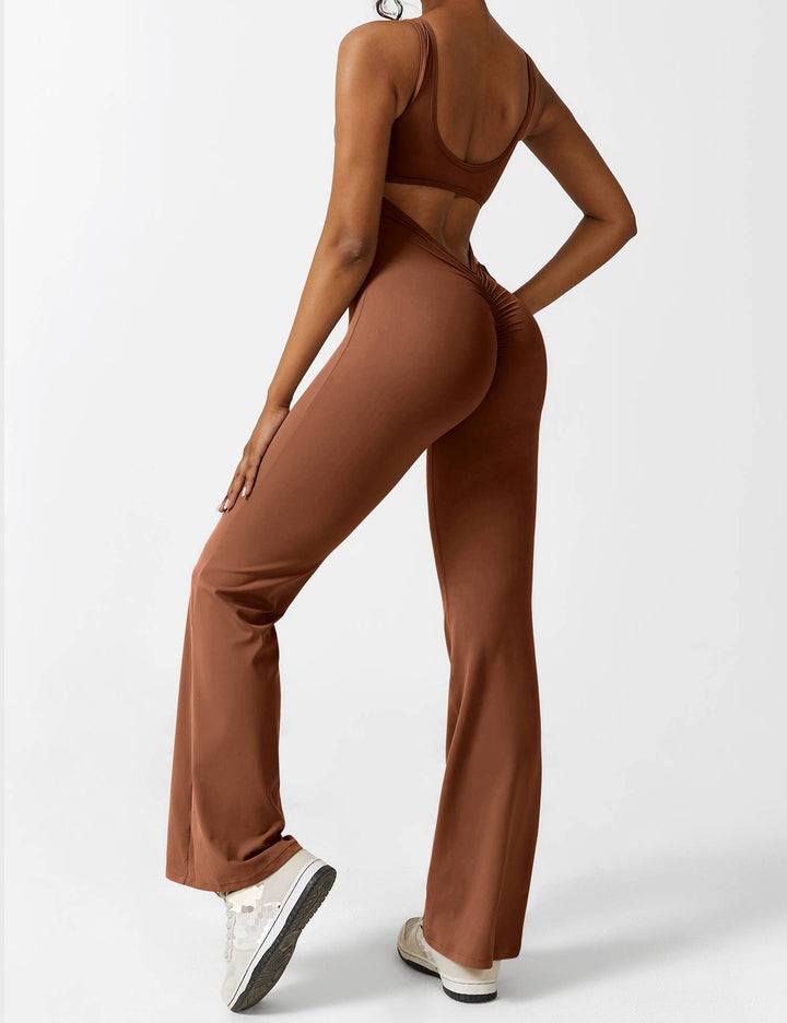 Mirla | V-rygg Utsvängd Jumpsuit-Eva Jonsson