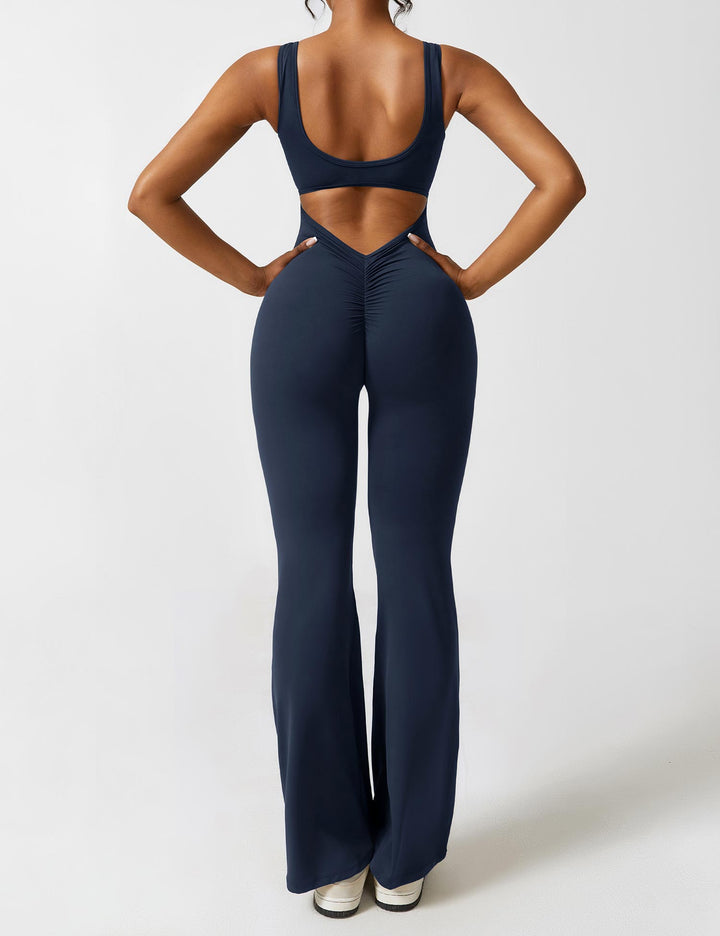 Mirla | V-rygg Utsvängd Jumpsuit-Eva Jonsson