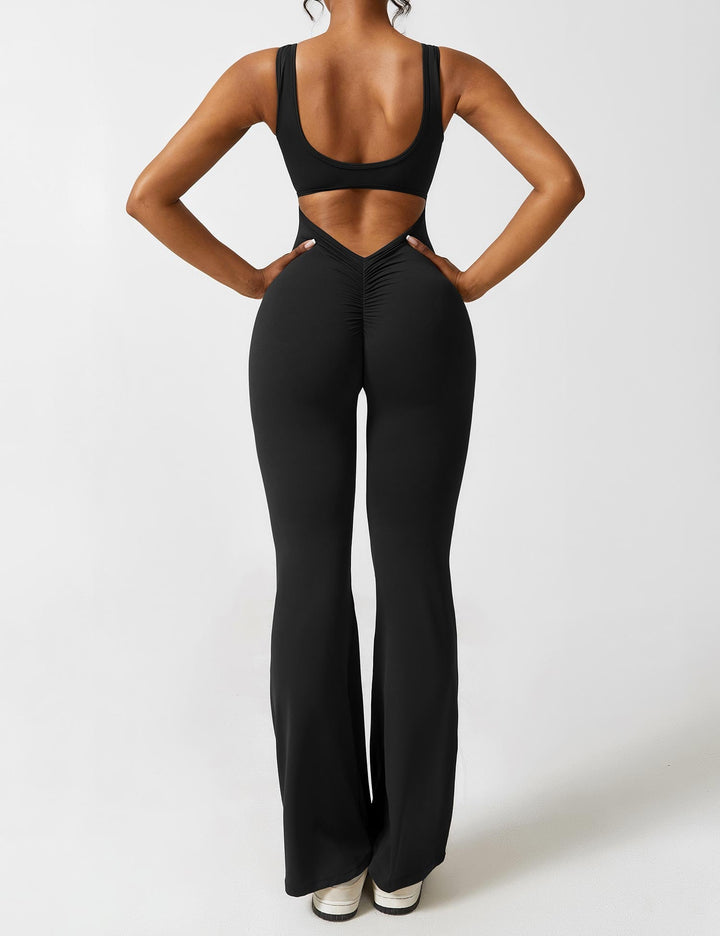 Mirla | V-rygg Utsvängd Jumpsuit-Eva Jonsson