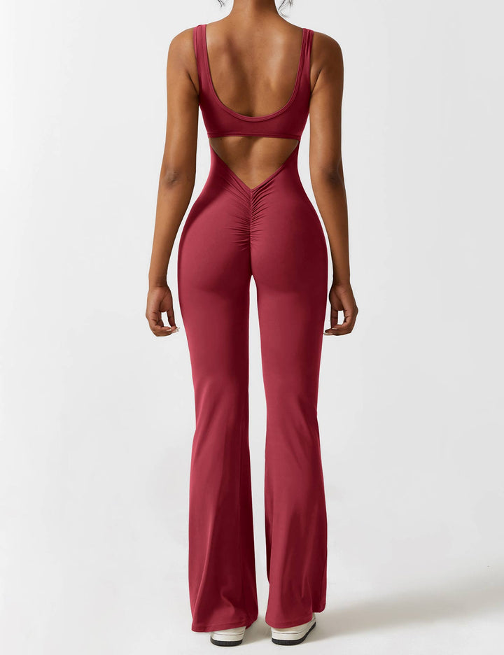 Mirla | V-rygg Utsvängd Jumpsuit-Eva Jonsson